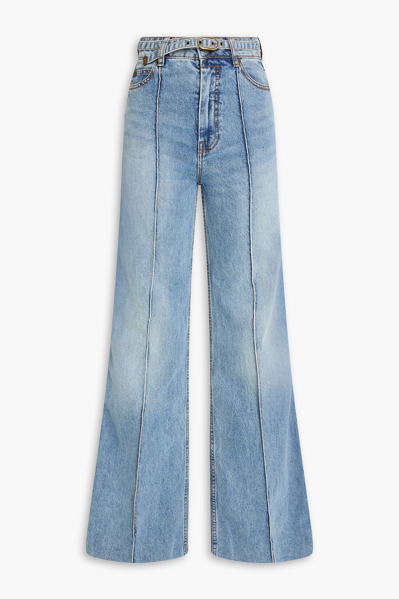 zimmermann - high-rise wide-leg jeans - blue - 24