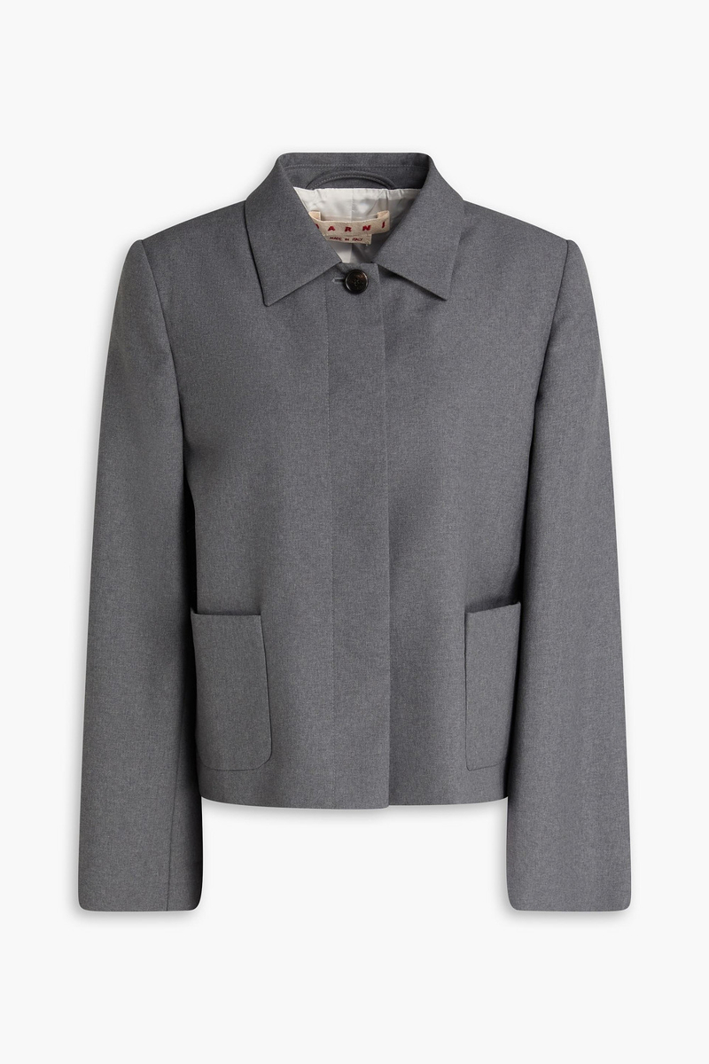 marni - wool jacket - gray - it 42