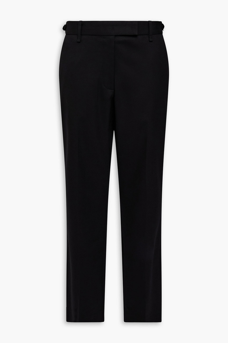 proenza schouler - wool-blend twill straight-leg pants - black - us 0
