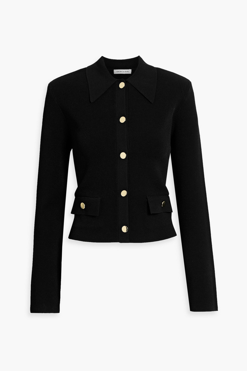 veronica beard - katia stretch-knit jacket - black - xs