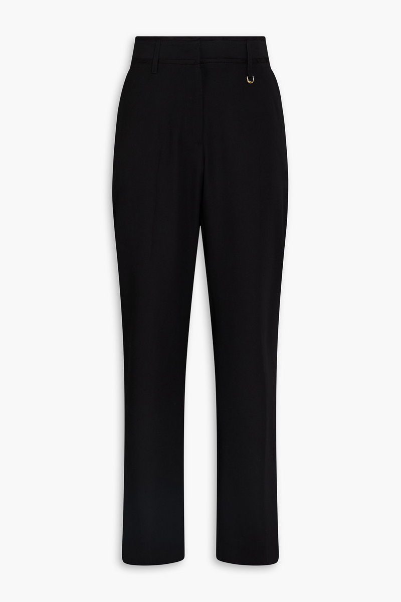jacquemus - wool straight-leg pants - black - fr 32