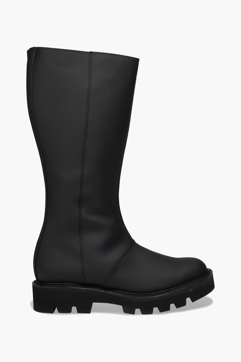 Grenson - Nessa rubberized leather knee boots - Black - UK 6