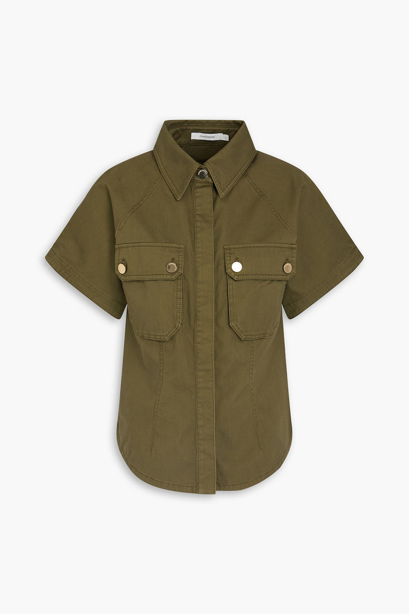 zimmermann - denim shirt - green - 00