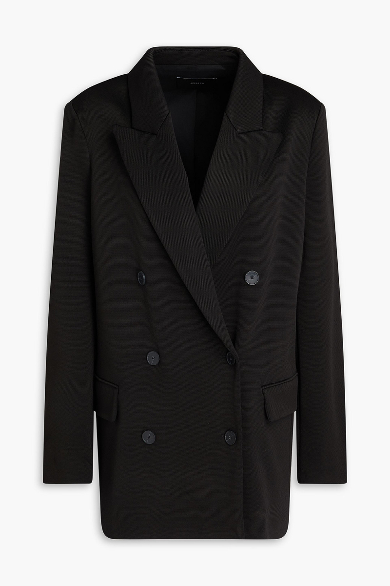 joseph - chapone double-breasted ottoman blazer - black - fr 40