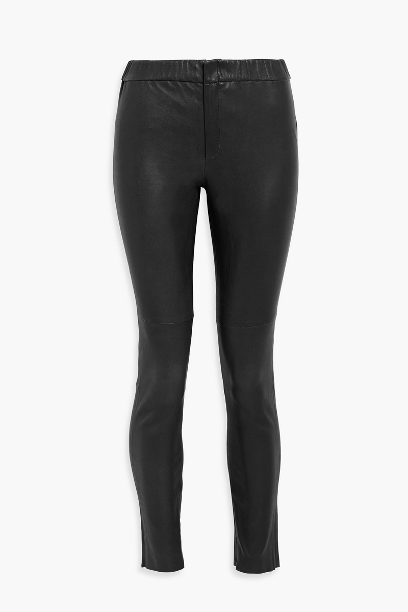 marant étoile - iany leather skinny pants - black - fr 38