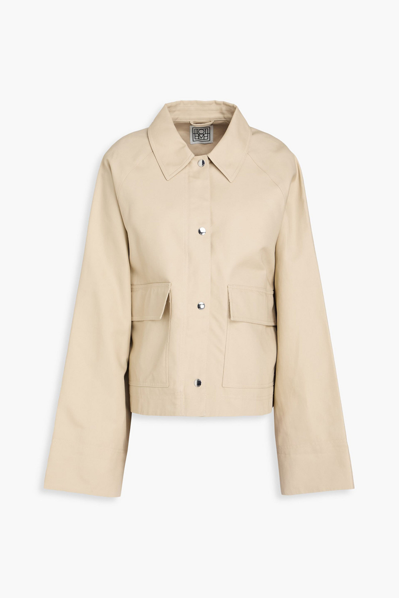 toteme - cotton-canvas jacket - neutral - fr 42