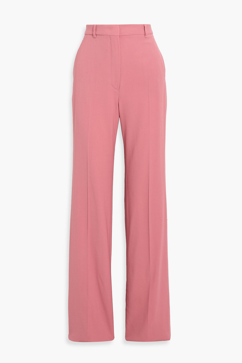 max mara - quasar wool-twill straight-leg pants - pink - it 34