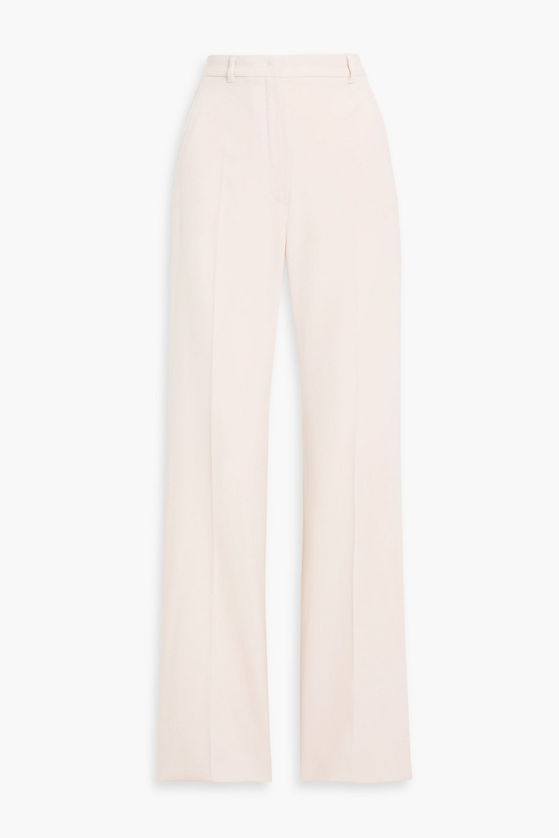 max mara - quasar wool-twill straight-leg pants - pink - it 40