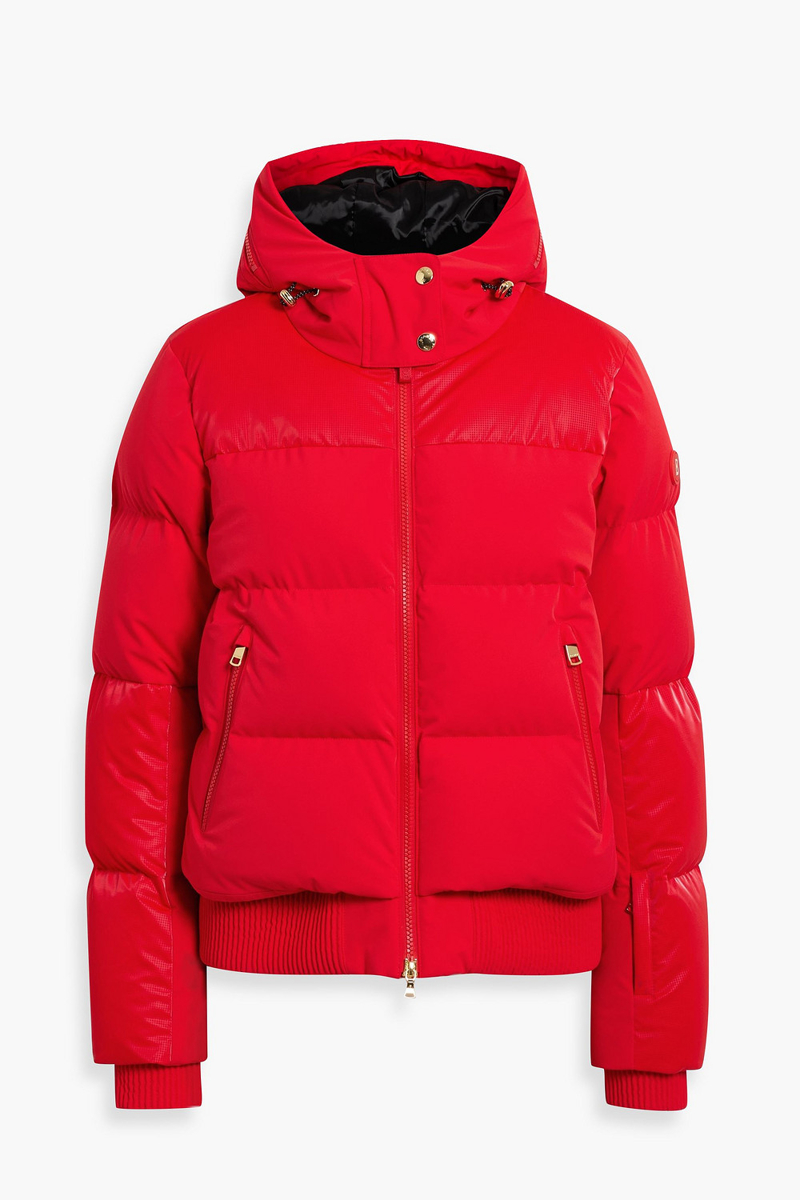 bogner - bond10 quilted ripstop-paneled down ski jacket - red - de 38
