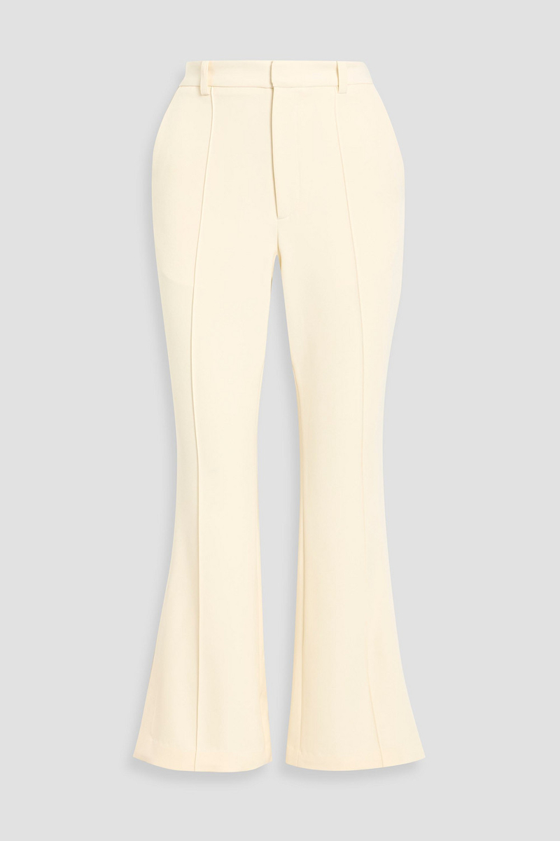 lapointe - twill flared pants - white - us 4