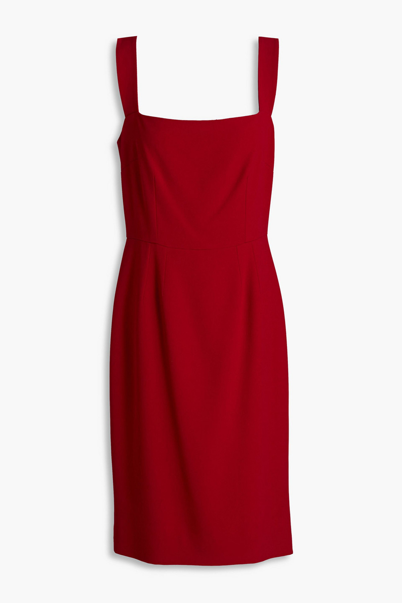 dolce&gabbana - stretch-crepe dress - burgundy - it 46