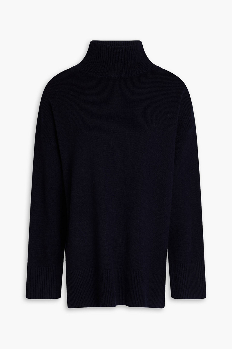 vince. - wool and cashmere-blend turtleneck sweater - blue - xxs