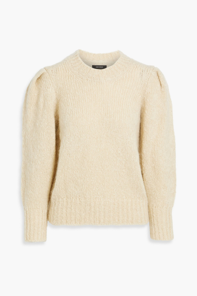 isabel marant - emma mohair-blend sweater - neutral - fr 34