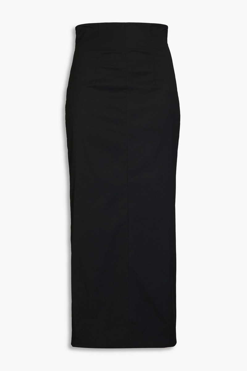 philosophy di lorenzo serafini - crepe midi skirt - black - it 36