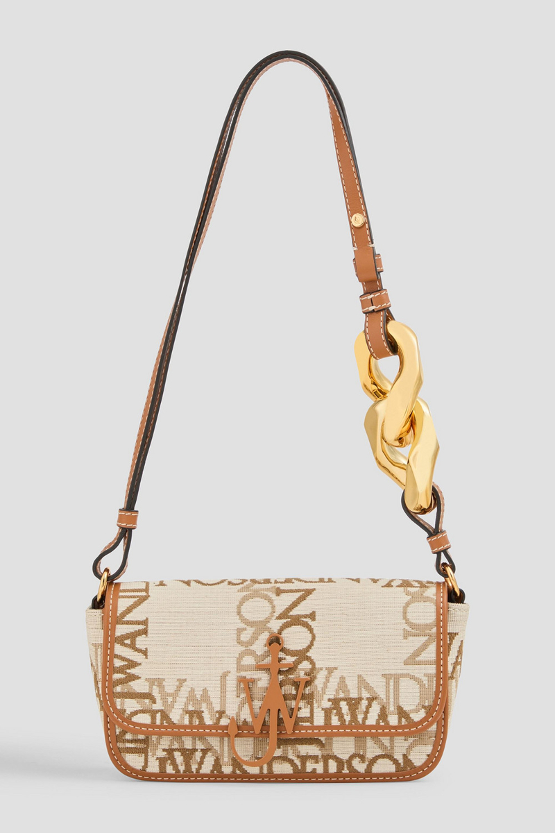 jw anderson - jacquard shoulder bag - white - onesize