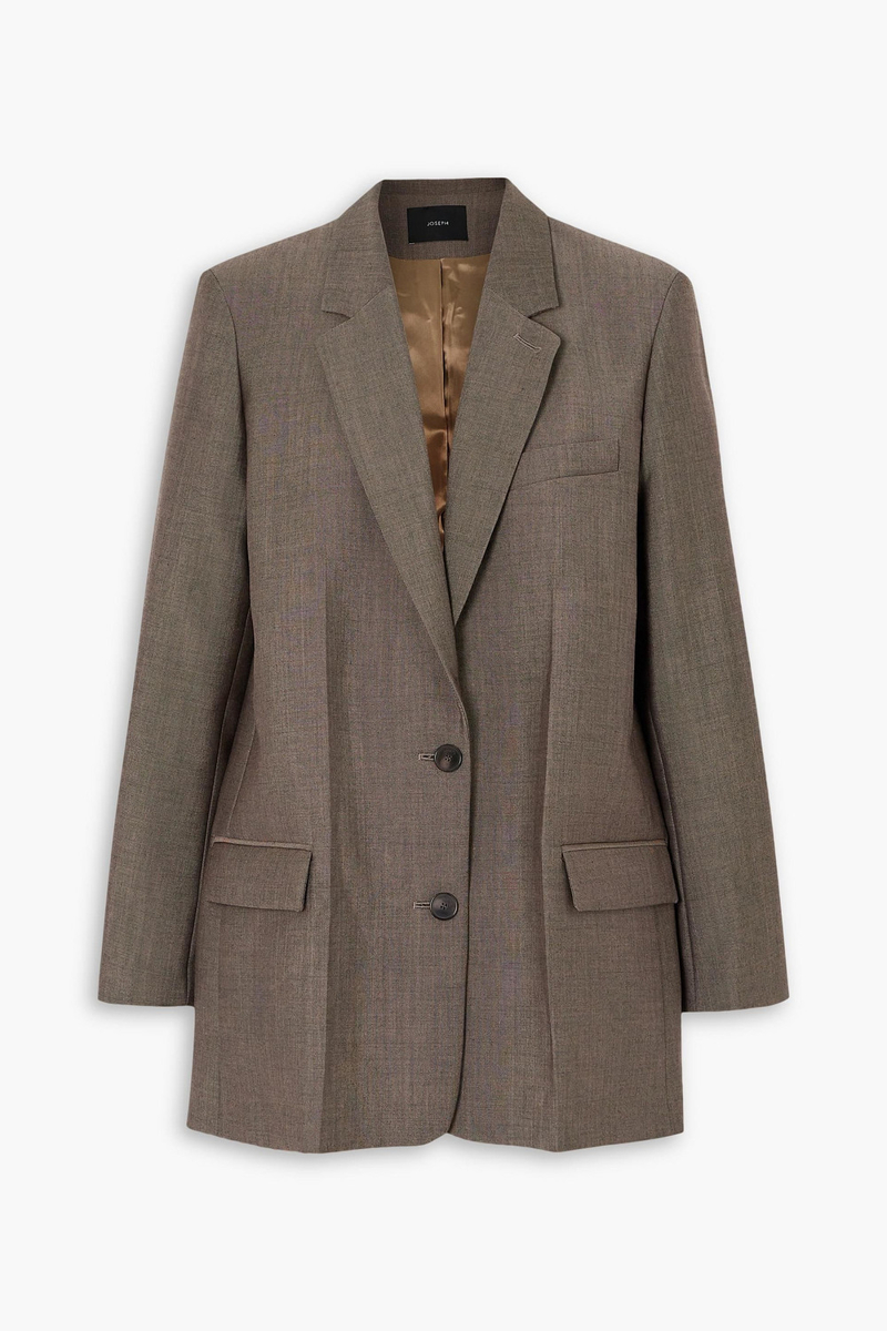 joseph - allcroft wool-blend blazer - neutral - fr 40