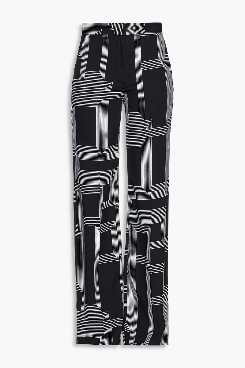 Joseph - Morissey printed crepe wide-leg pants - Black - FR 34