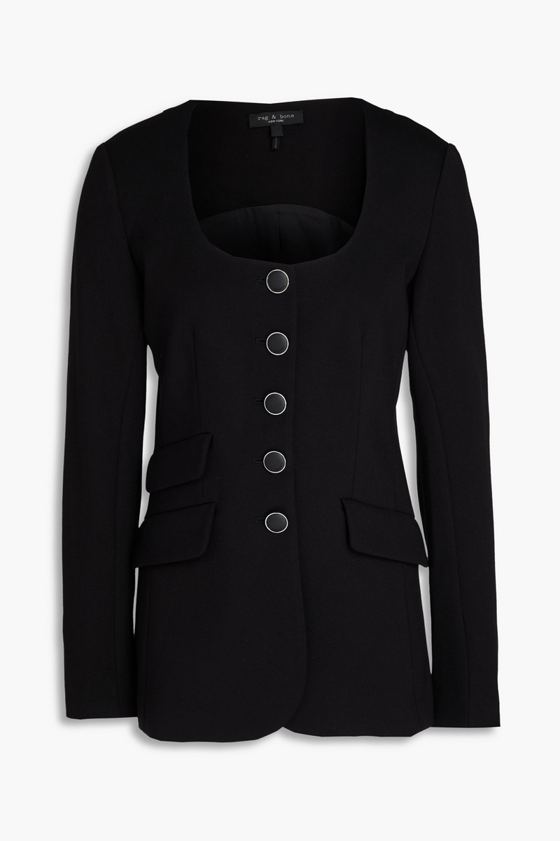 rag & bone - roslyn jersey blazer - black - us 00
