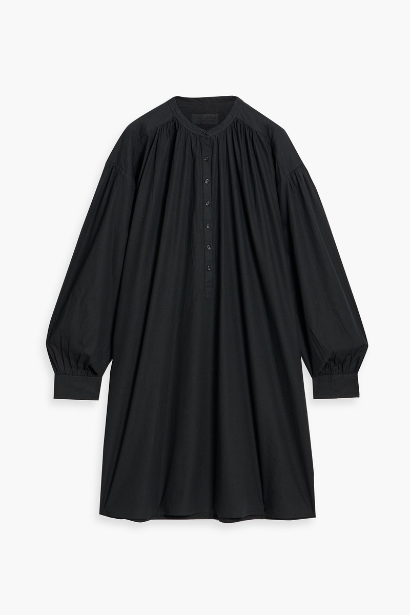 nili lotan - najam cotton-poplin mini dress - black - xs