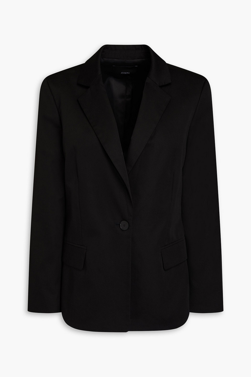 joseph - joaquim cotton-sateen blazer - black - fr 34