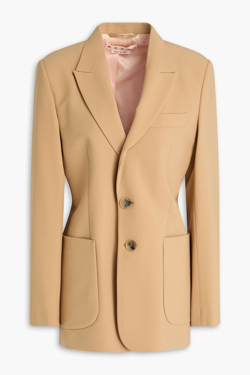 marni - woven blazer - neutral - it 38