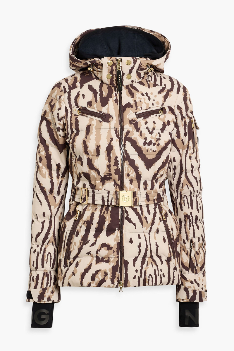 bogner - ellya1 printed quilted ski jacket - white - de 34