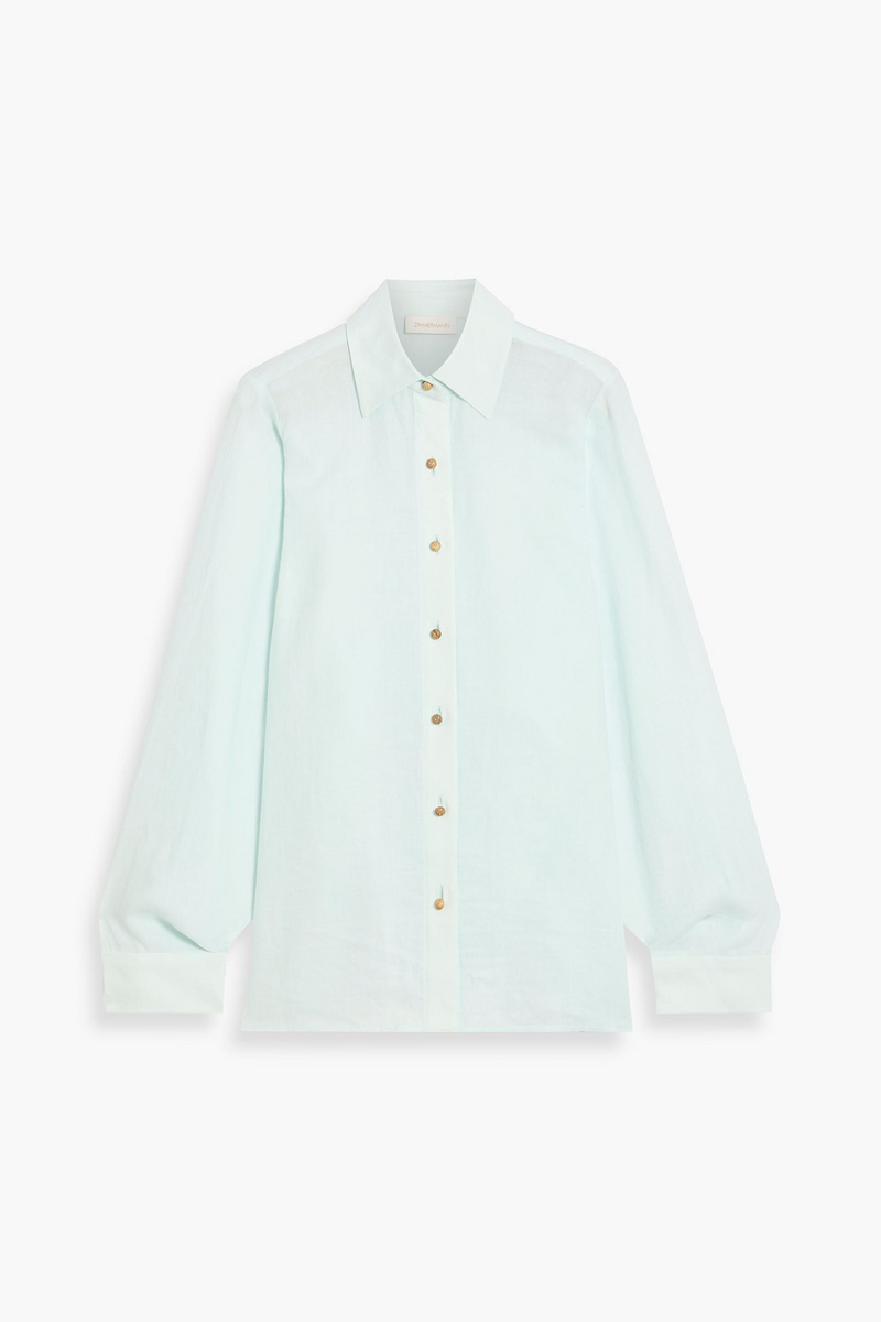 zimmermann - ramie shirt - green - 00