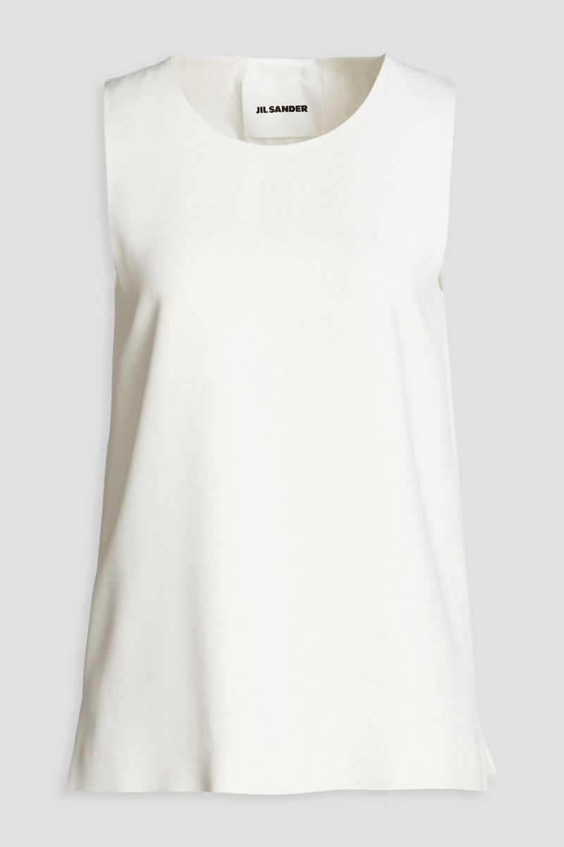 Jil Sander - Crepe top - White - FR 36