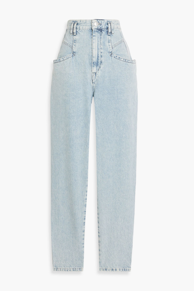 isabel marant - padeloisasr high-rise tapered jeans - blue - fr 36