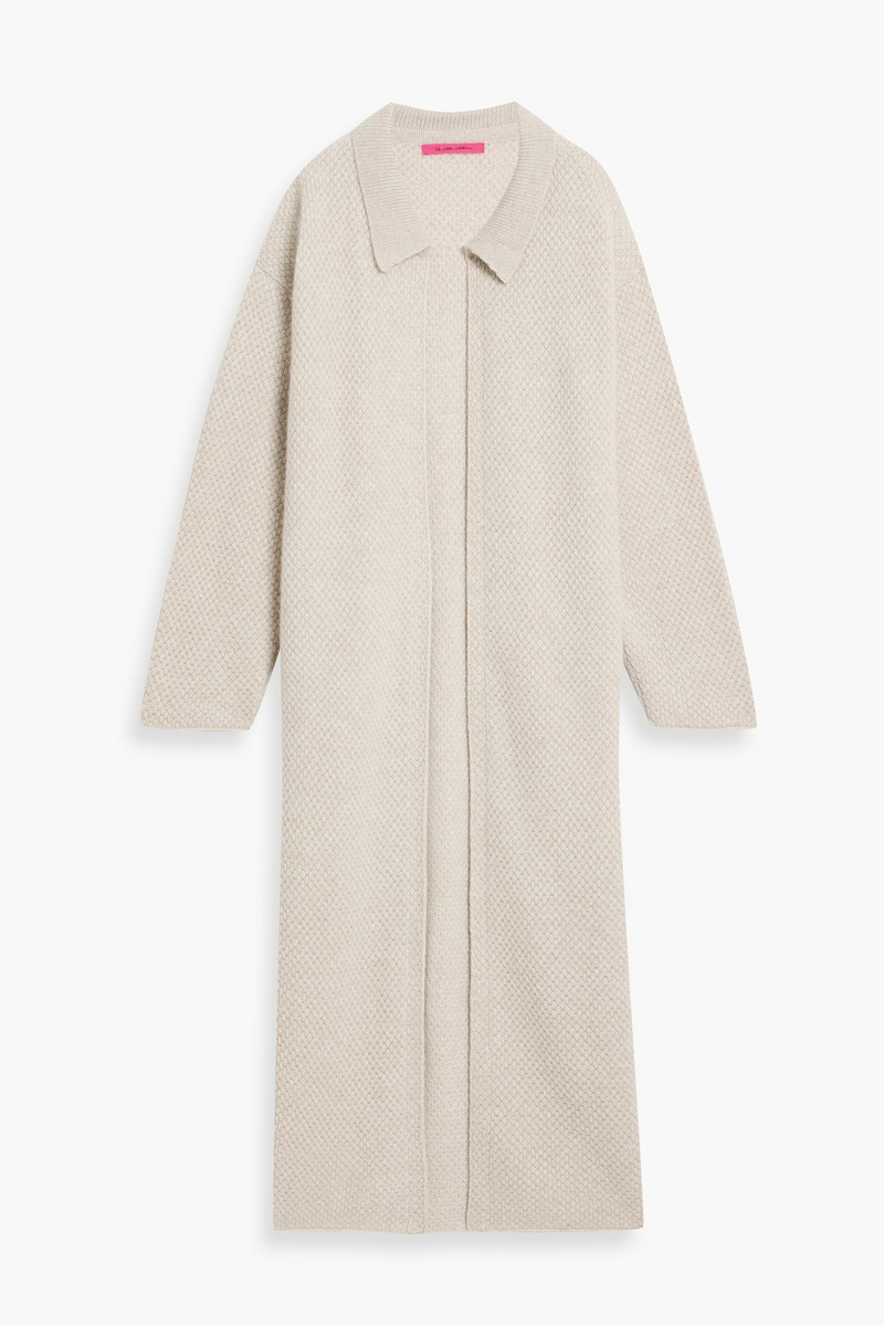 the elder statesman - textured-knit cashmere cardigan - neutral - m