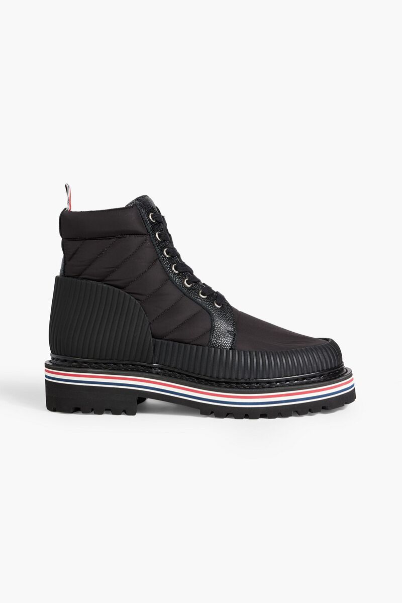 Thom Browne - Quilted shell hiking boots - Black - US 10