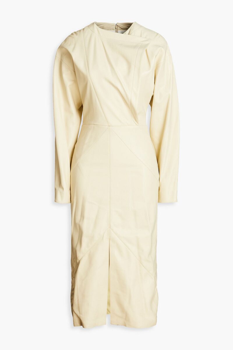 Isabel Marant - Lazuli leather midi dress - White - FR 38
