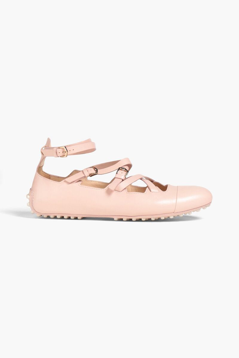 Tod's - Buckled leather ballet flats - Pink - EU 39
