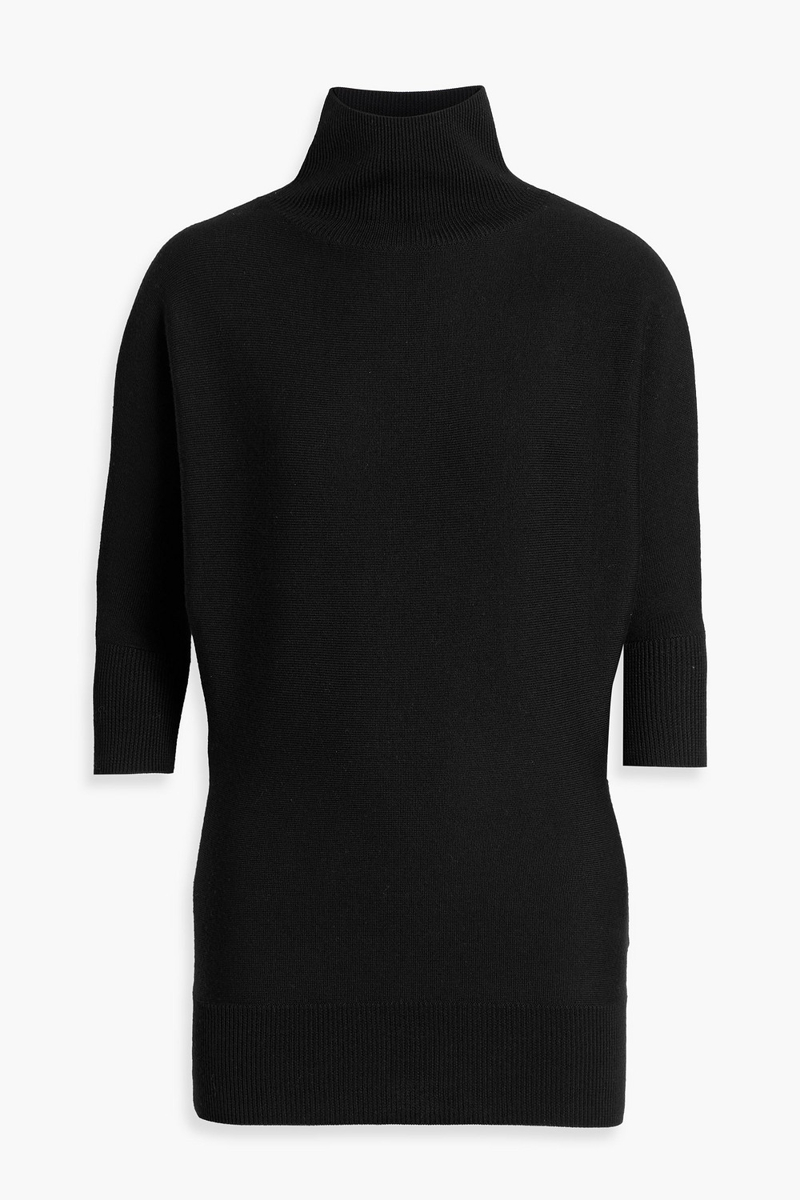 toteme - wool-blend turtleneck sweater - black - xxs