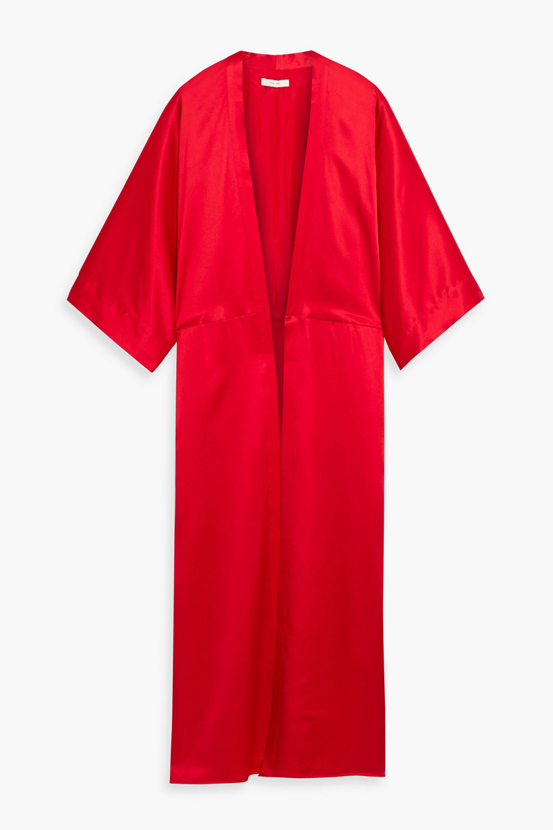 the sei - silk-satin kimono - red - us 2