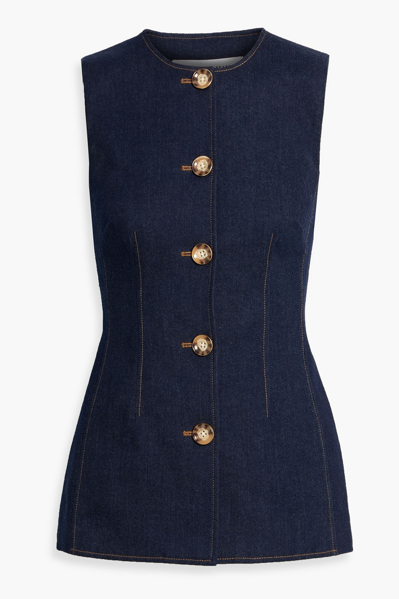 veronica beard - jessup denim vest - blue - us 00