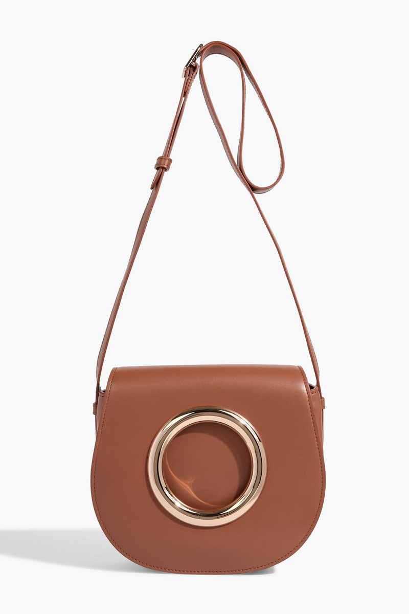 gabriela hearst - ring leather shoulder bag - brown - onesize