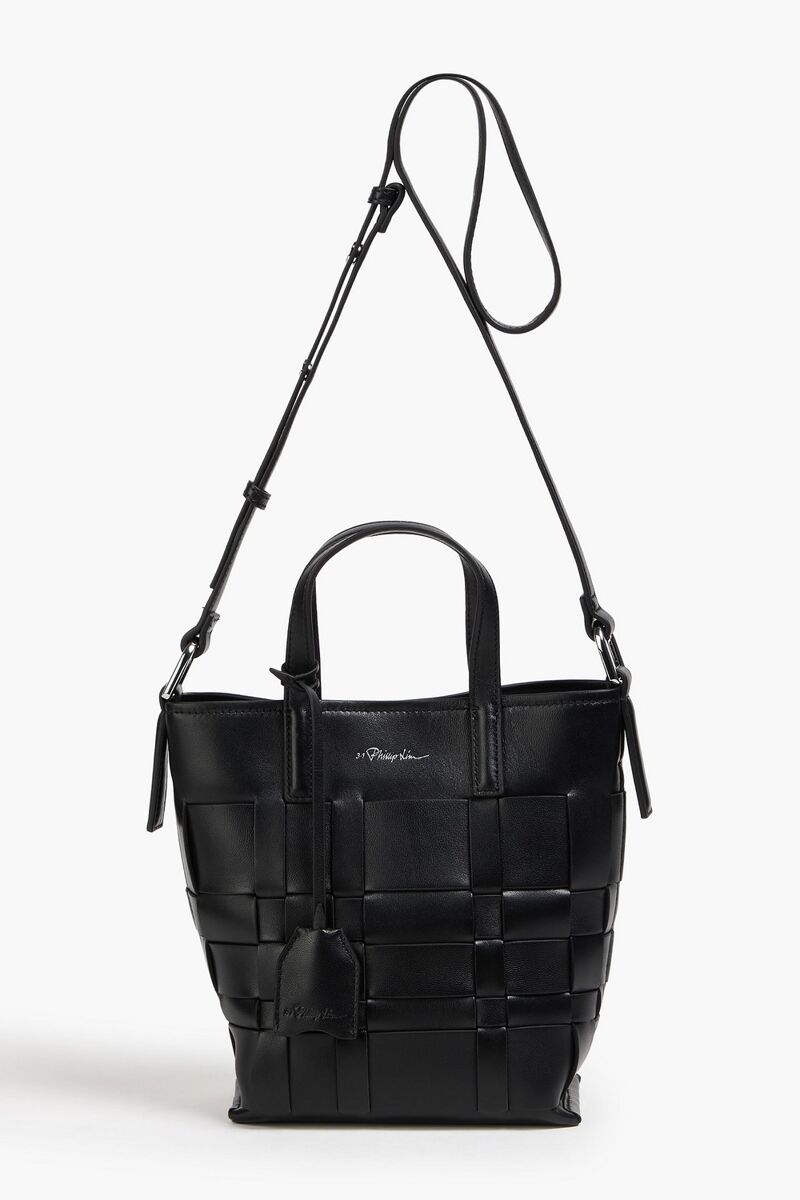 3.1 Phillip Lim - Odita woven leather bucket bag - Black - OneSize