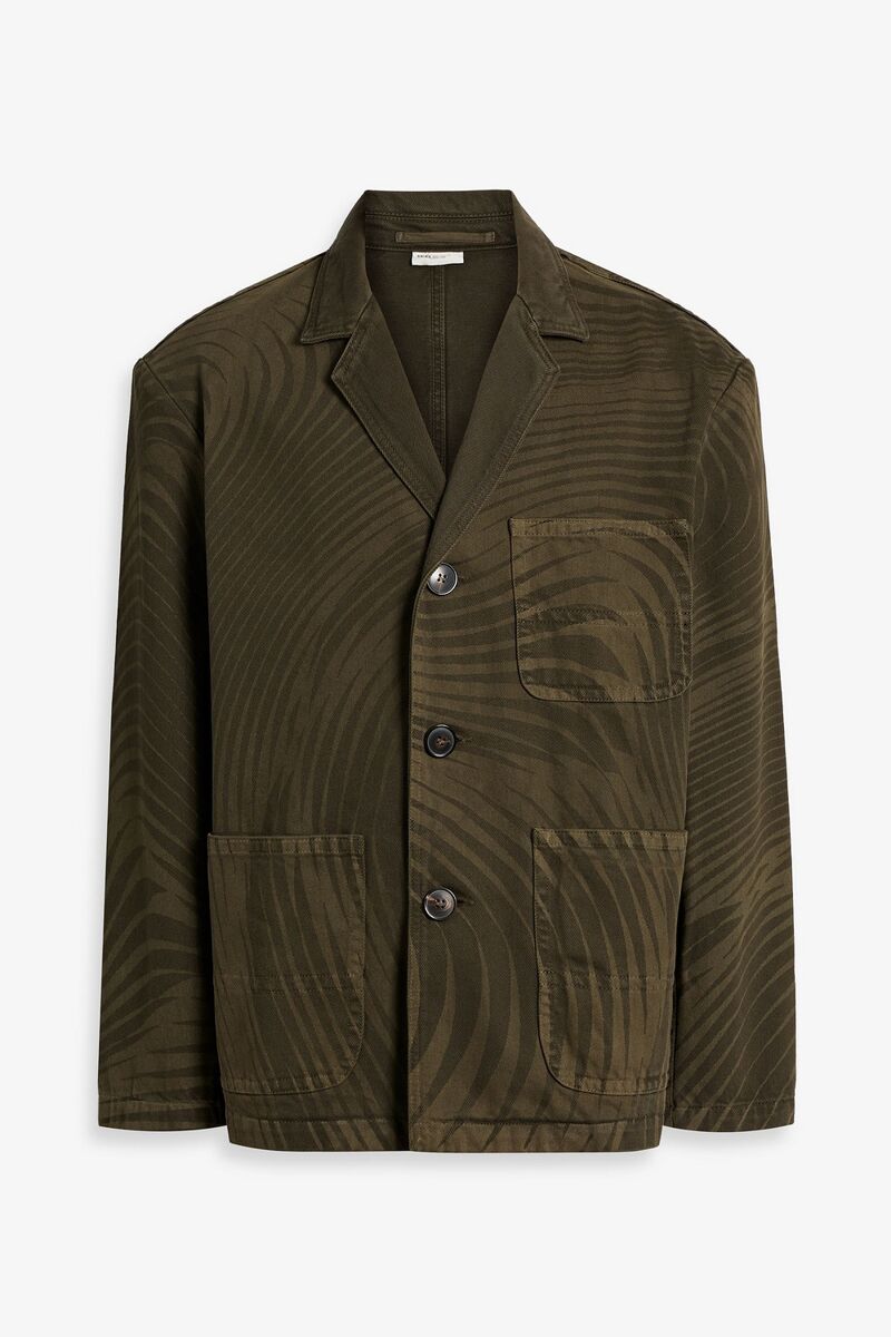 Dries Van Noten - Printed denim jacket - Green - FR 50