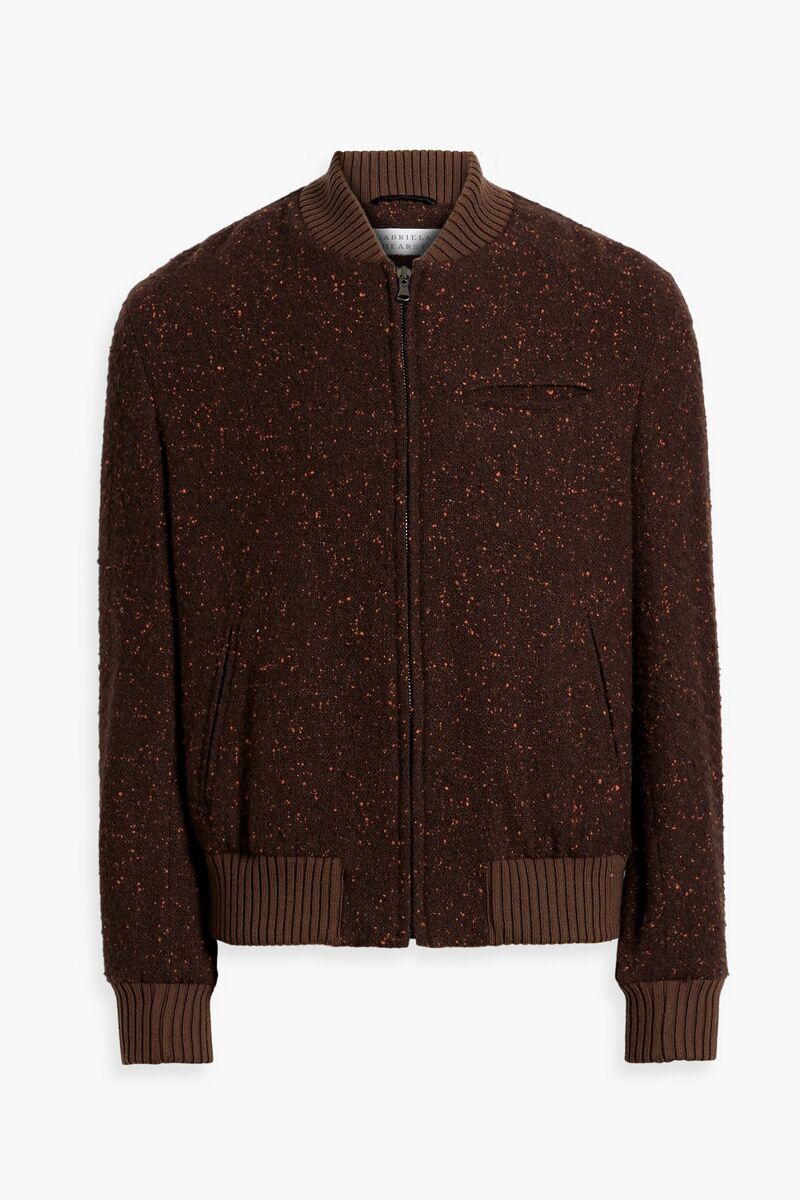 Gabriela Hearst - Gregory Donegal cashmere-tweed bomber jacket - Brown - IT 48