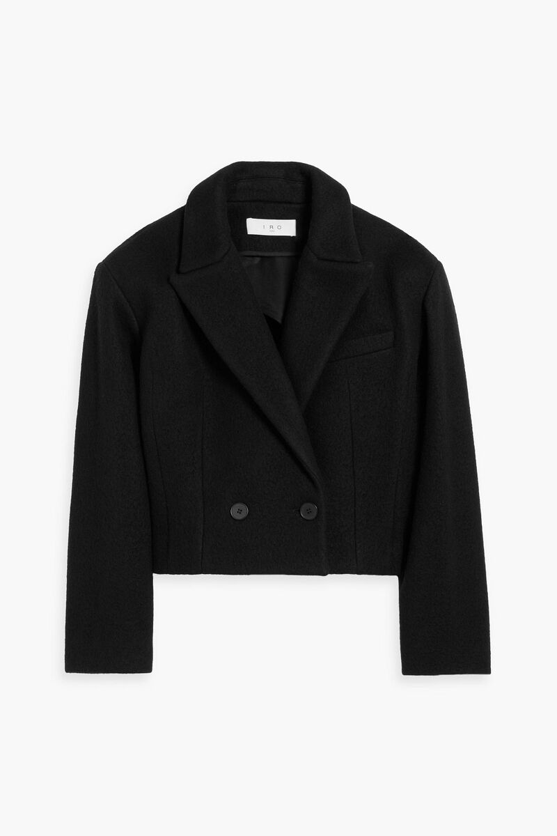 IRO - Ronnie double-breasted wool-blend blazer - Black - FR 38