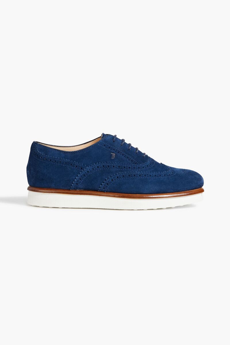 Tod's - Suede brogues - Blue - EU 37