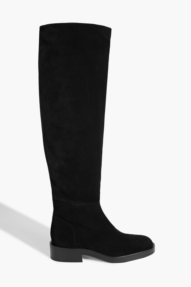 Co - Suede over-the-knee boots - Black - EU 36.5