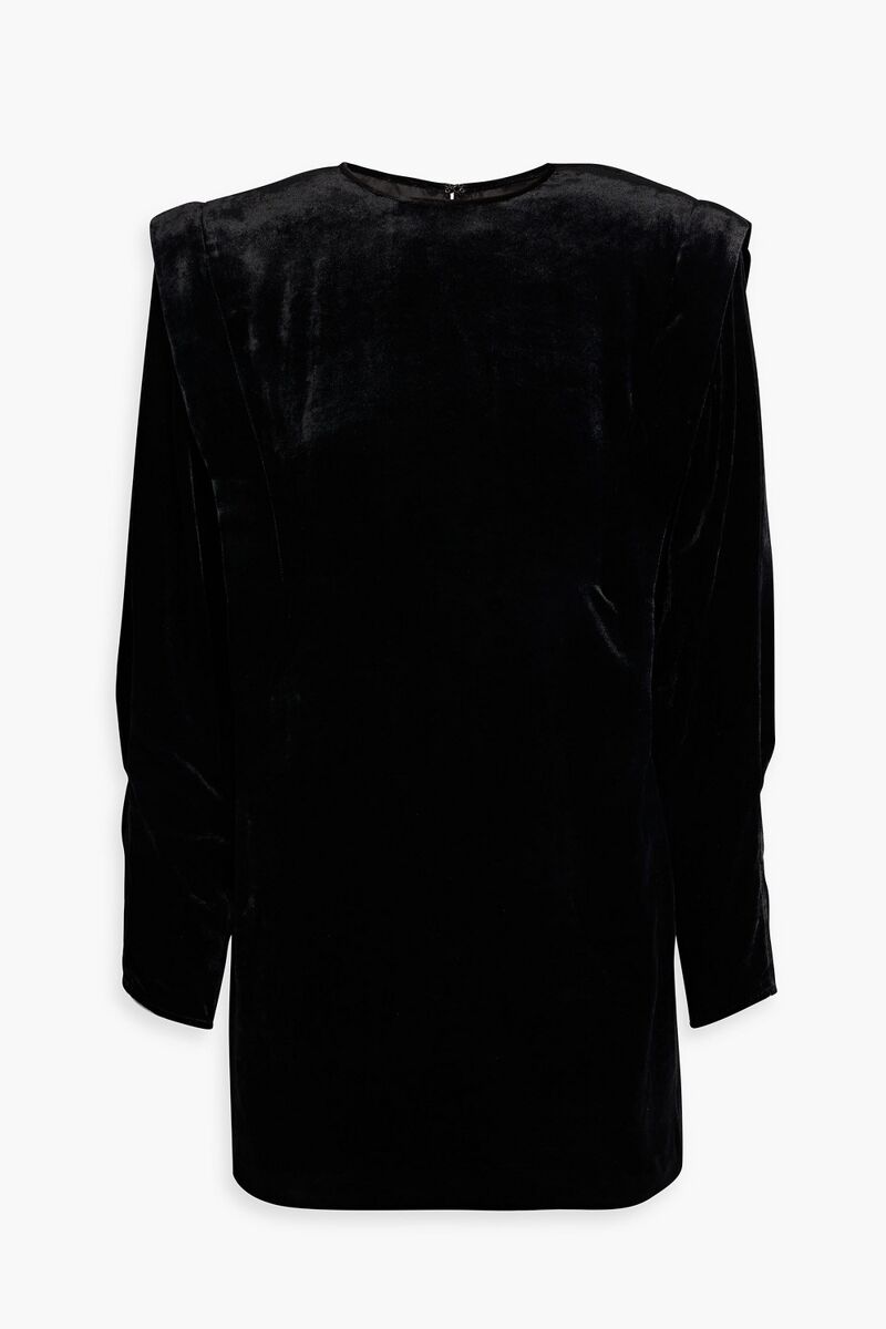 Isabel Marant - Gabalia velvet mini dress - Black - FR 42