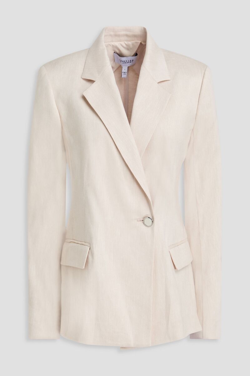 Derek Lam 10 Crosby - Mateo linen-blend twill blazer - White - US 2