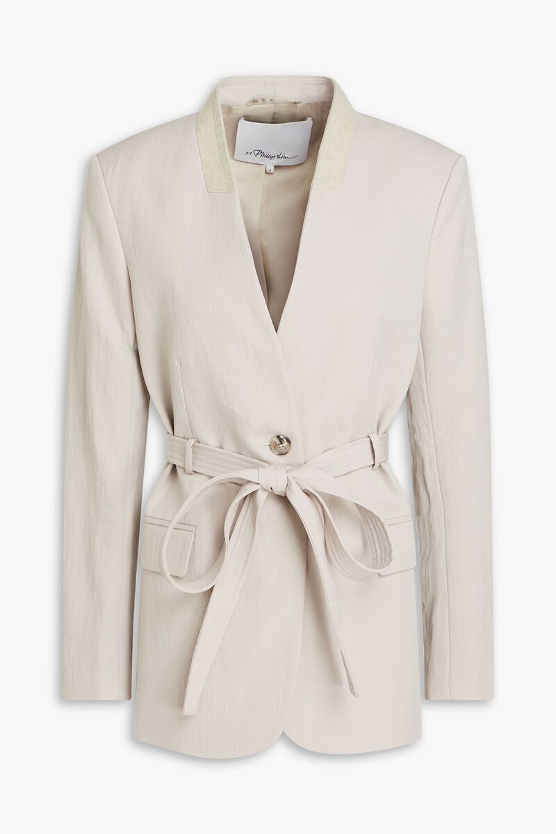 3.1 Phillip Lim - Wool-blend twill blazer - Gray - US 2