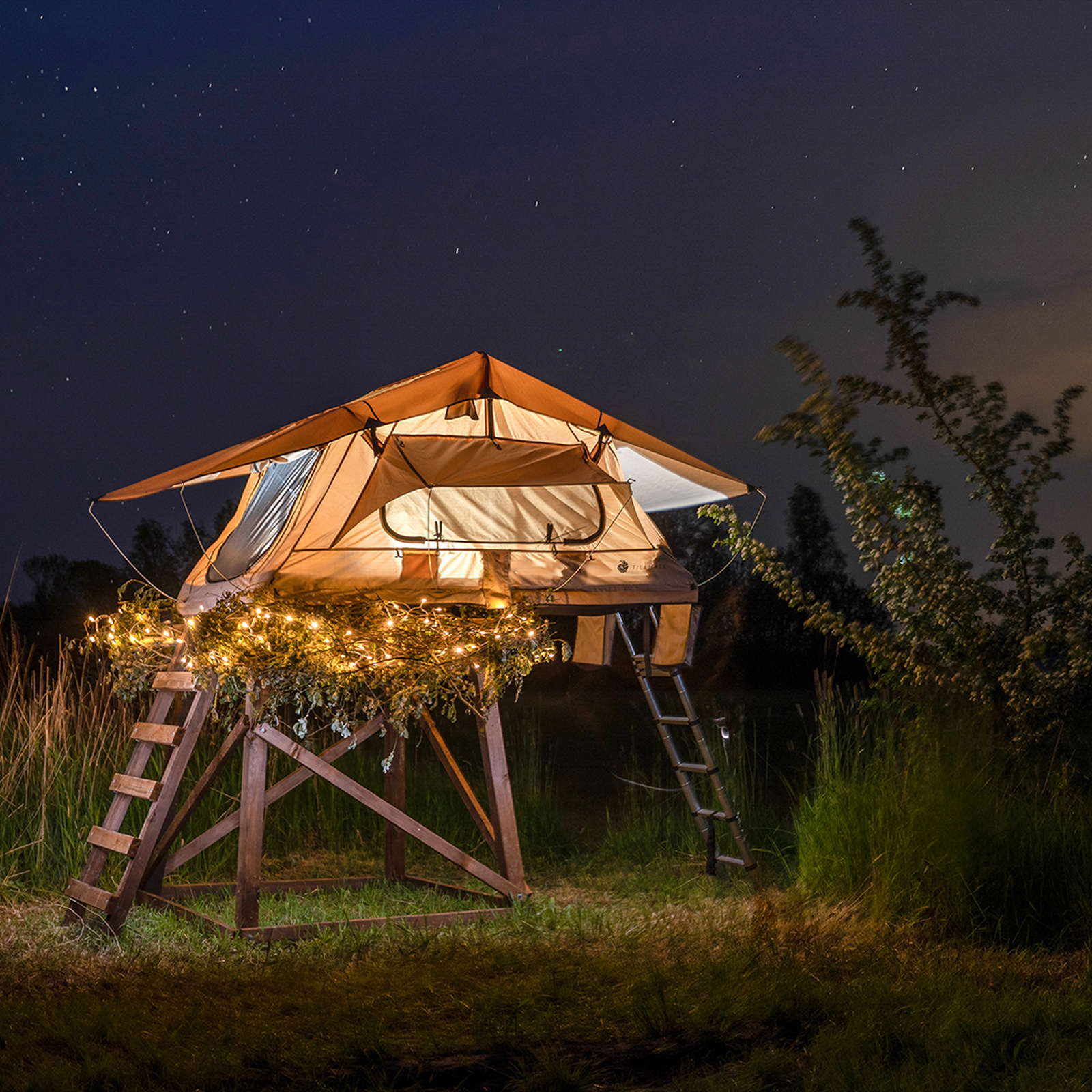 Außergewöhnlich Übernachten im Dachzelt Sandsted für 2, mydays Erlebnisgutschein, als PDF ausdruckbar oder Versand mit Geschenkverpackung
