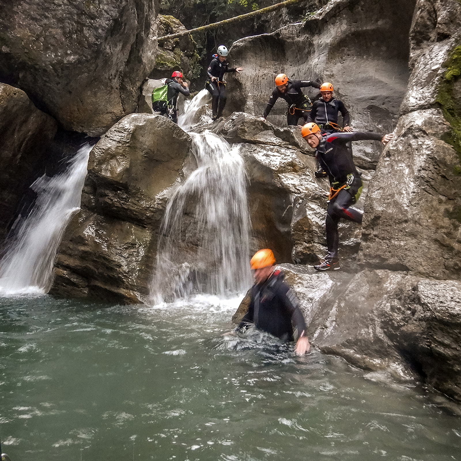 Canyoning Einsteigertour Dornbirn, mydays Erlebnisgutschein, als PDF ausdruckbar oder Versand mit Geschenkverpackung