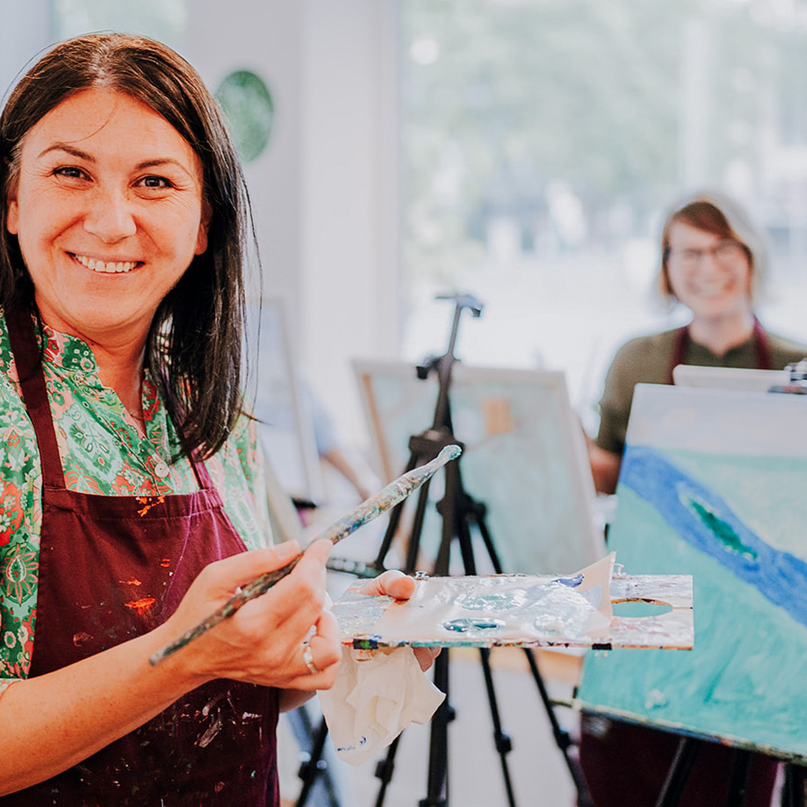 Paint & Drink mit Strukturpaste Berlin, mydays Erlebnisgutschein, als PDF ausdruckbar oder Versand mit Geschenkverpackung