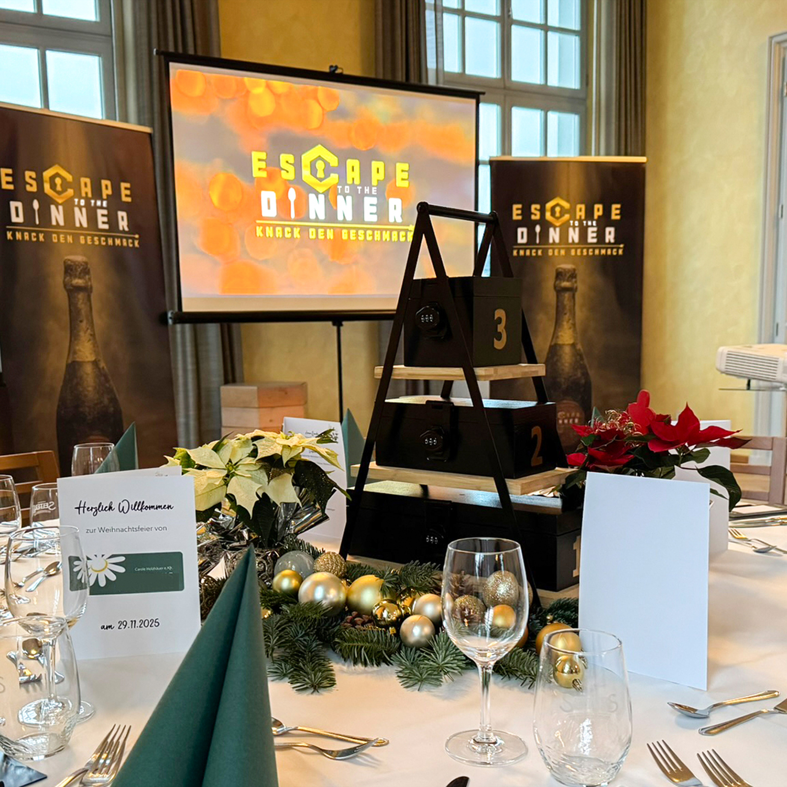 Escape to the Dinner, mydays Erlebnisgutschein, als PDF ausdruckbar oder Versand mit Geschenkverpackung